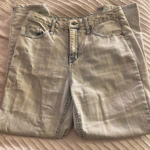 Striped mom fit jeans